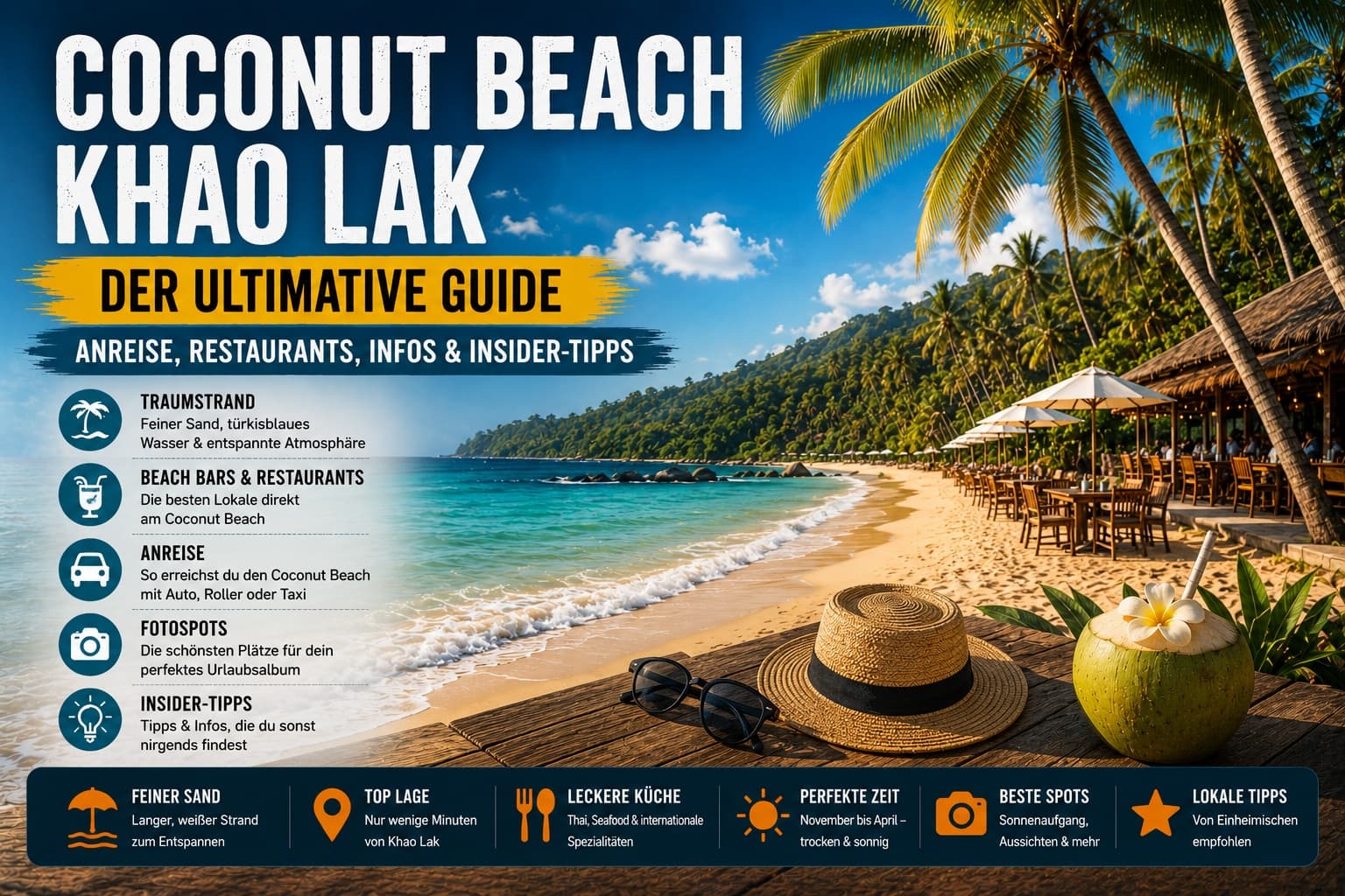 Coconut Beach Khao Lak: Der ultimative Guide mit allen Tipps für deinen Besuch