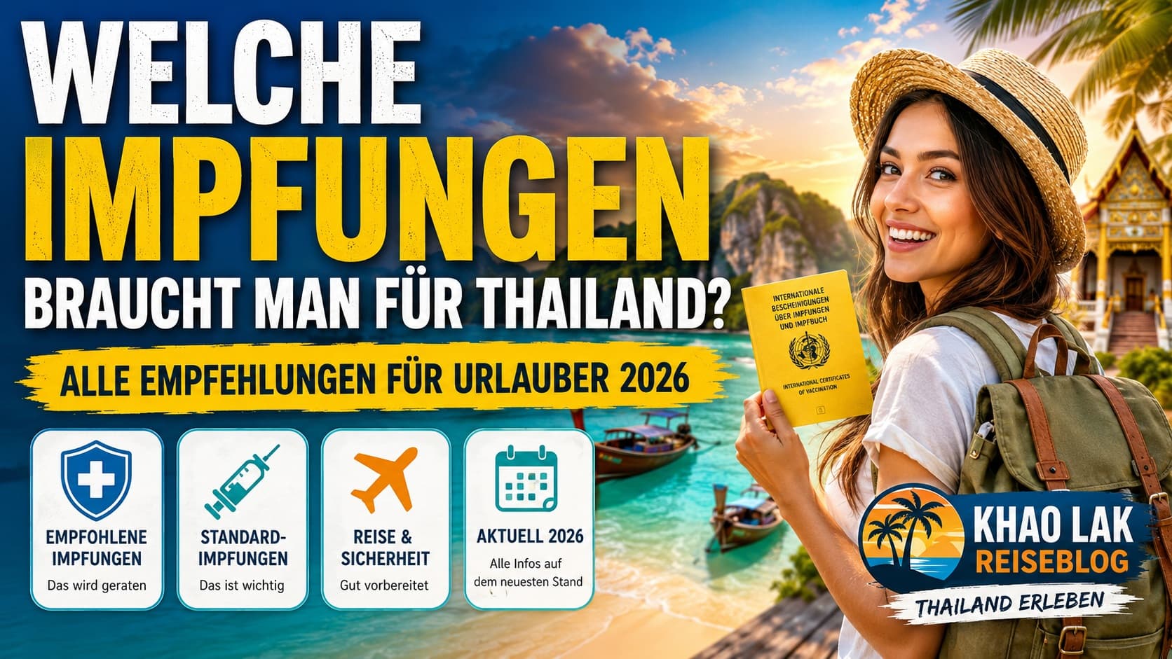 Welche Impfungen braucht man für Thailand? Alle Empfehlungen für Urlauber 2026